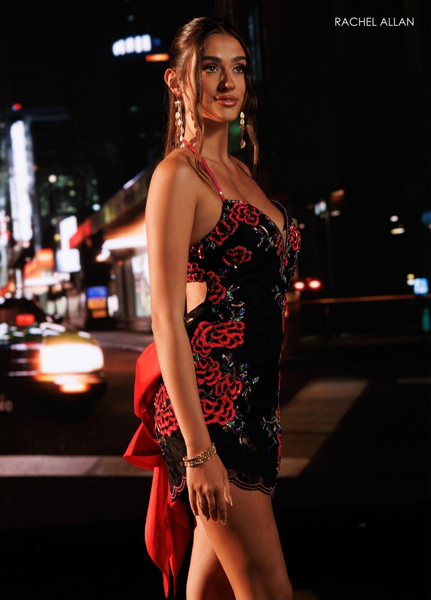 Sweetheart Mini Lace Cocktail Bodycon Rachel Allan 40786