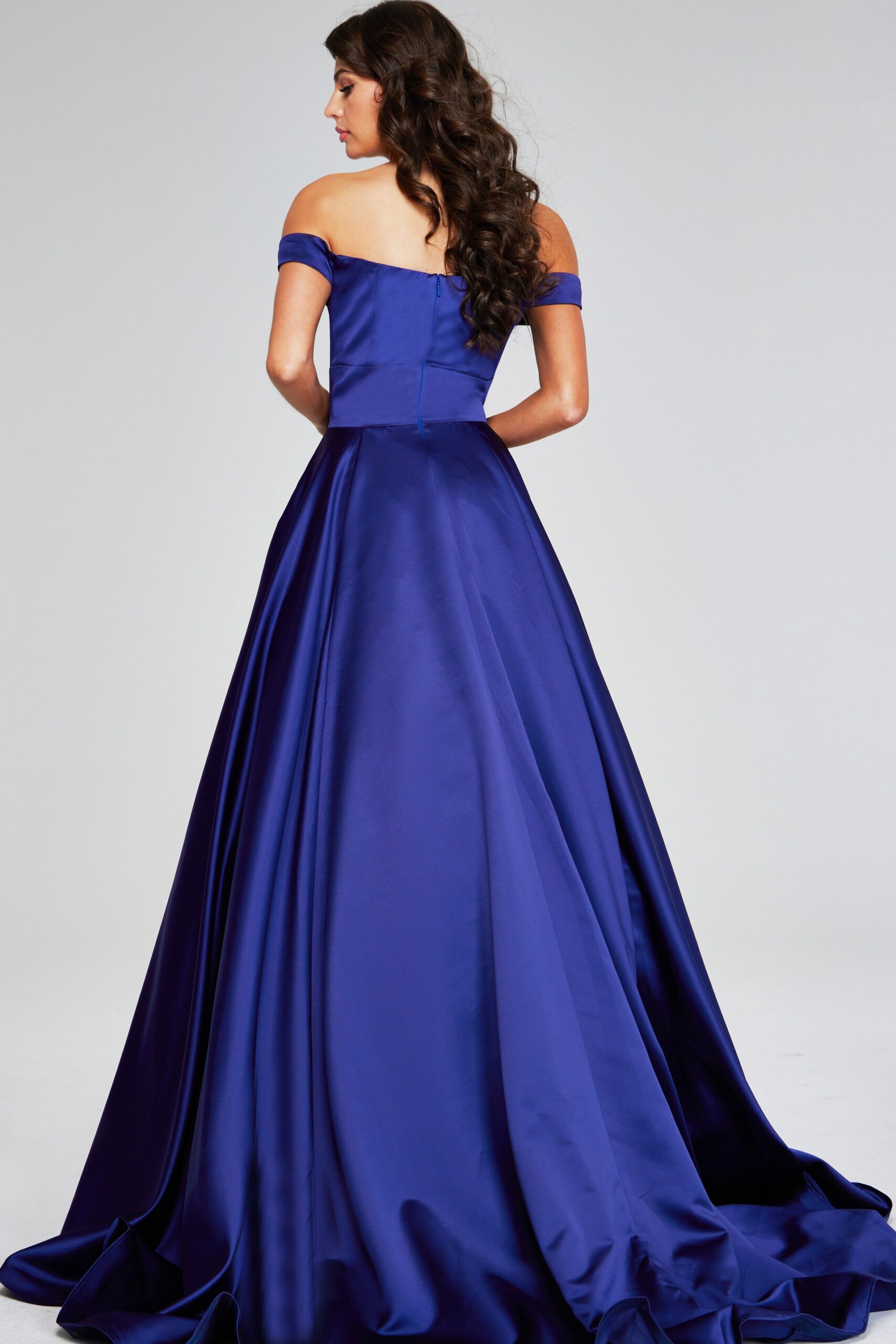 Jovani 40787 A Line Formal Long Ball Gown Pocket Prom Dress