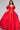 Prom Dresses Long Ball Gown Floral Puff Sleeves Prom Dress Red