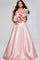 Prom Dresses A Line Long Formal Ruffled Prom Dress Blush