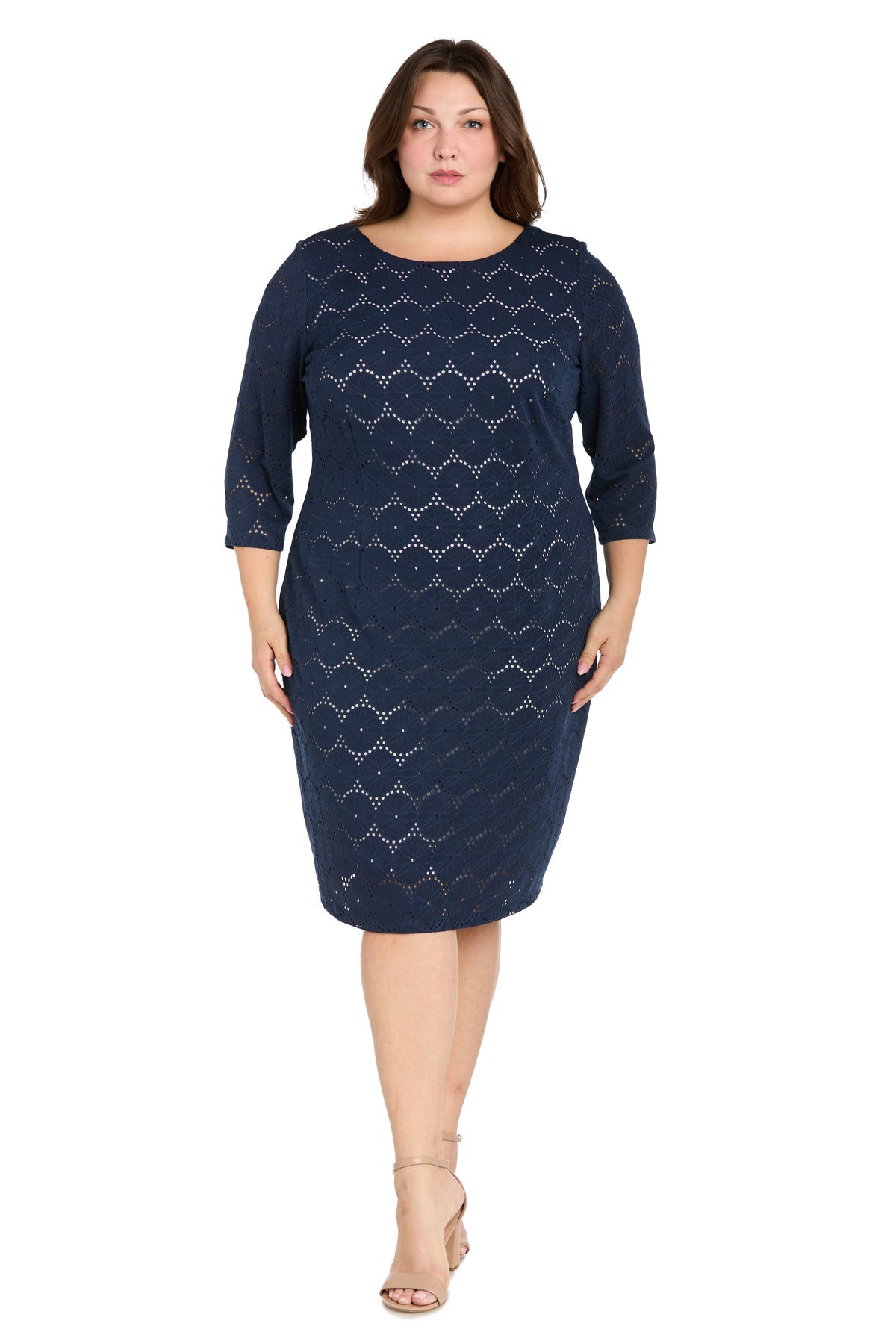 Plus Size Knee Length Cocktail Dress Dress R&M Richards 4079W The Dress Outlet Plus Size Knee Length Cocktail Dress Dress R&M Richards 4079W The Dress Outlet