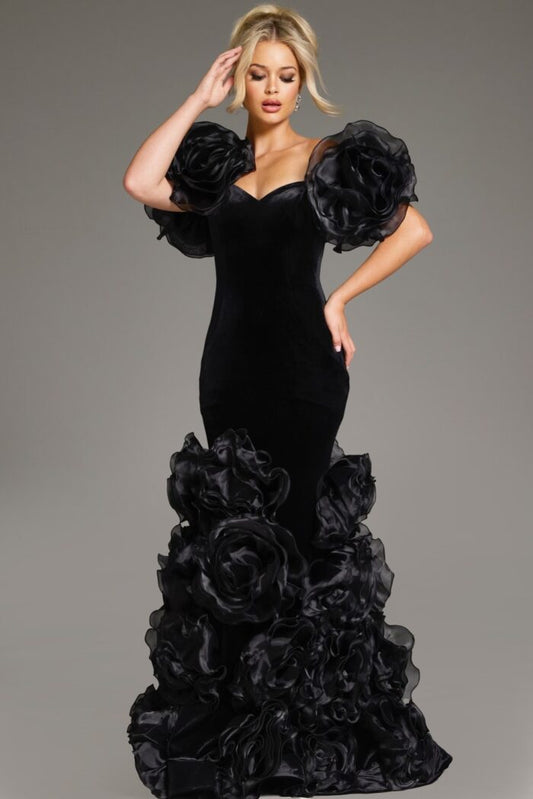 Formal Dresses Long Mermaid Fit Formal Evening Dress Black