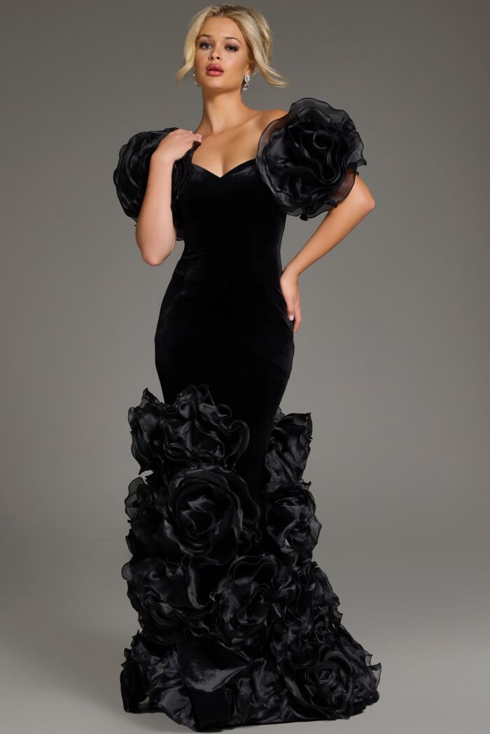 Formal Dresses Long Mermaid Fit Formal Evening Dress Black