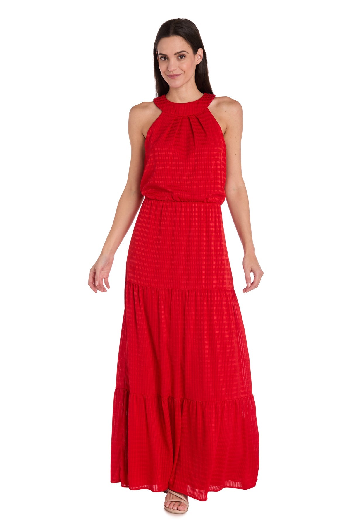 R&M Richards 4086 Long Formal Tiered Maxi Dress