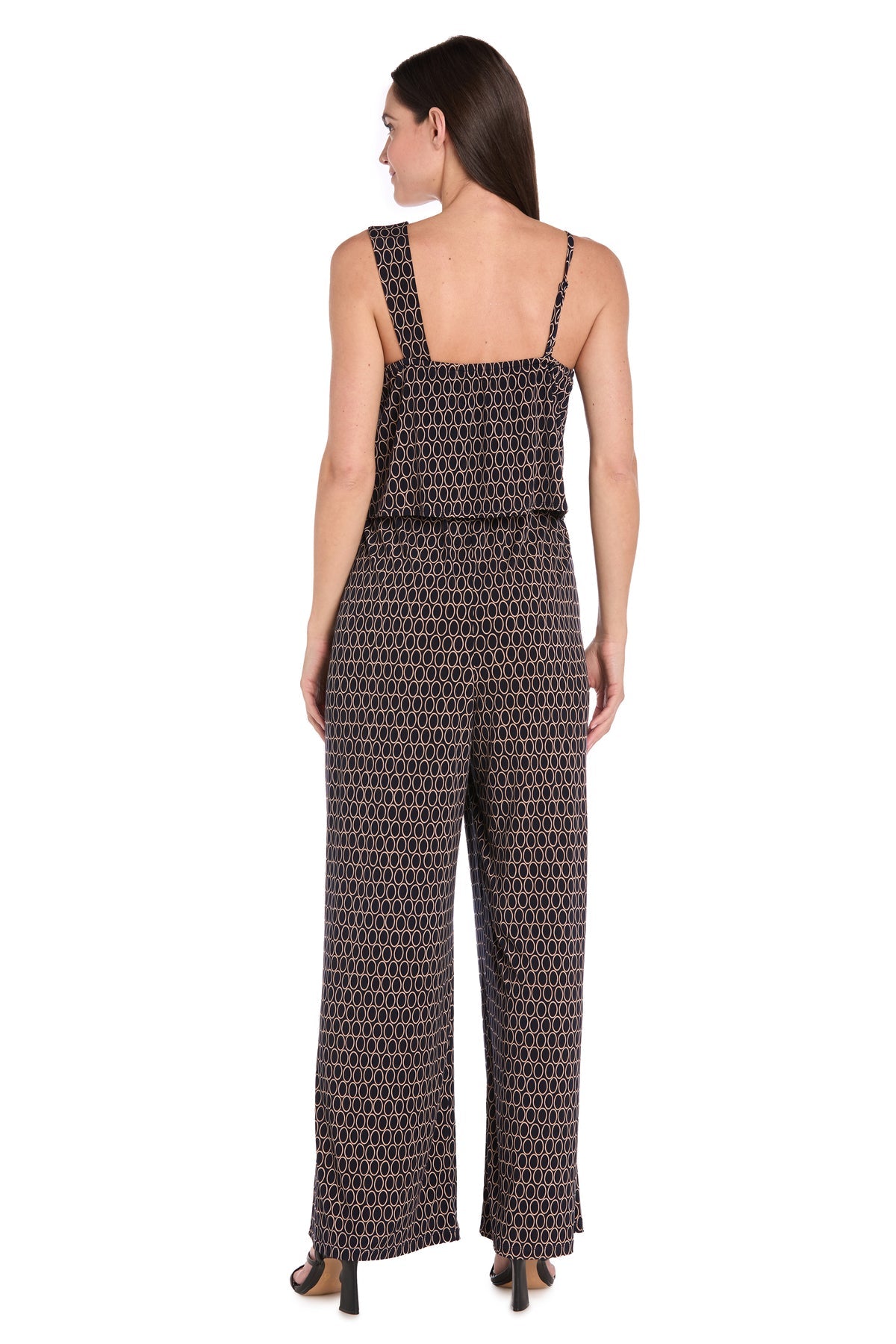 R&M Richards 4087 Printed Long Formal Jumpsuit