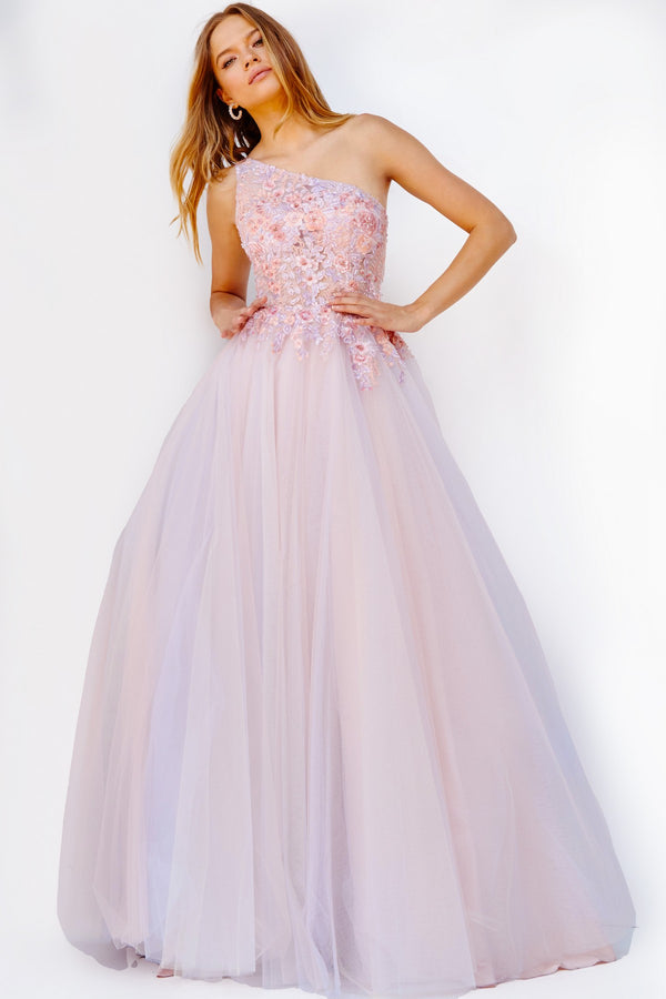 Jovani 24271 Floral Ball Gown Long Formal Prom Dress