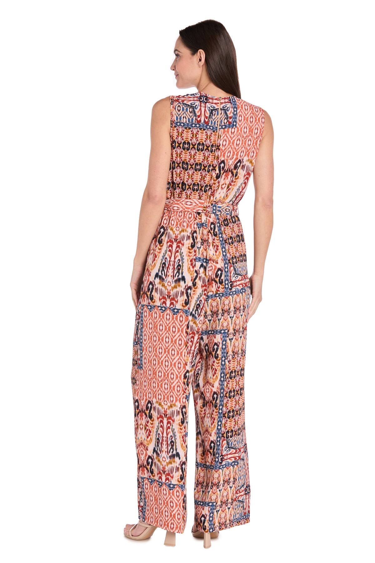 R&M Richards 4102 Formal Long Printed Jumpsuit