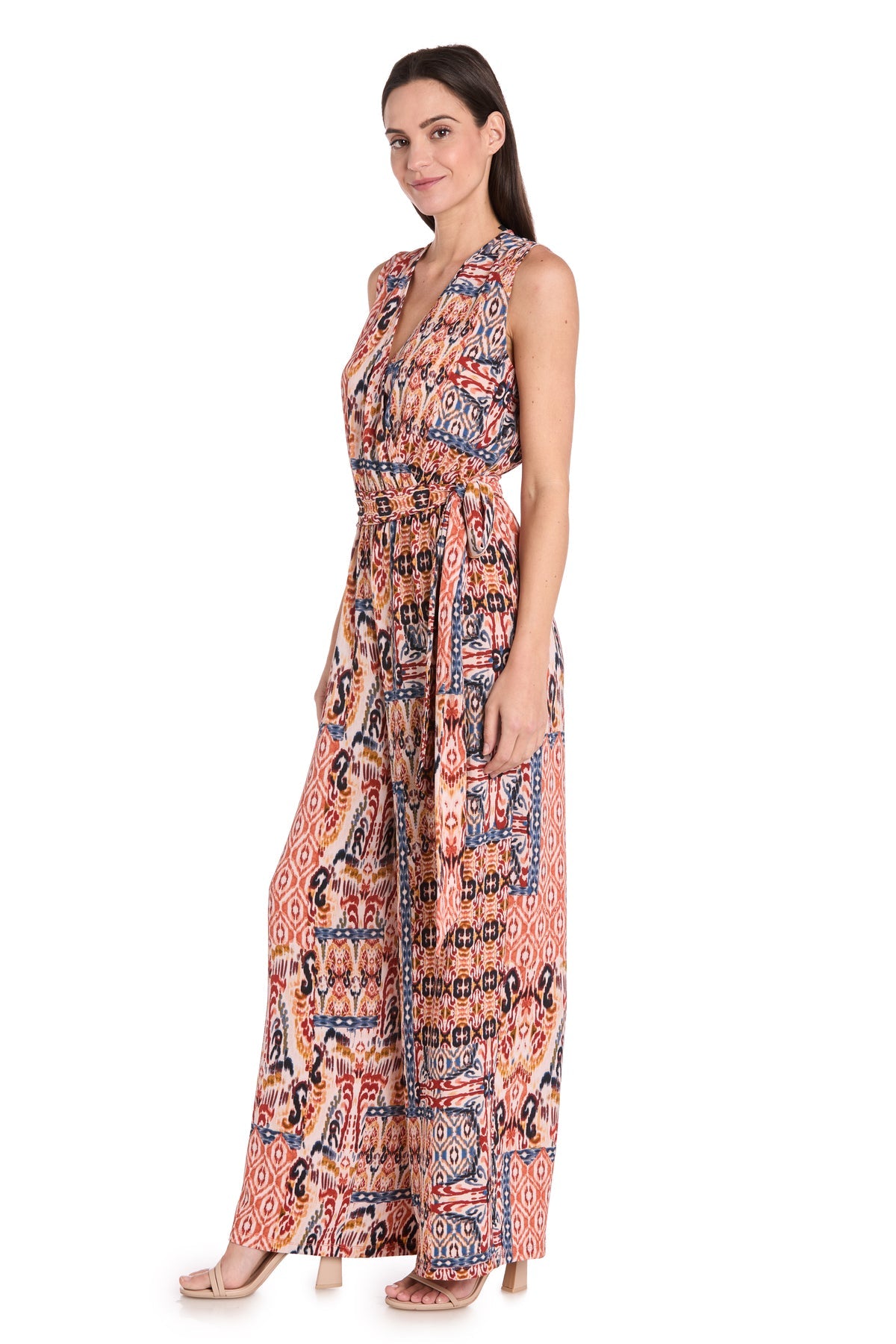 R&M Richards 4102 Formal Long Printed Jumpsuit