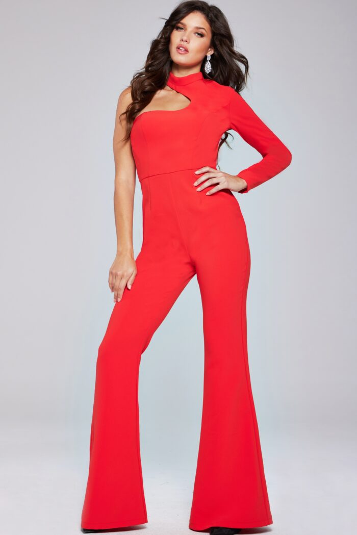 Jumpsuit Long Fit Formal Jumpsuit Orangy-Red