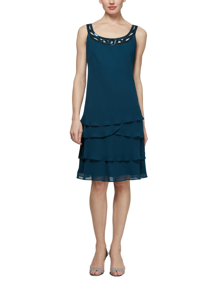 SL Fashions 410692 Short Mother of the Bride Dress