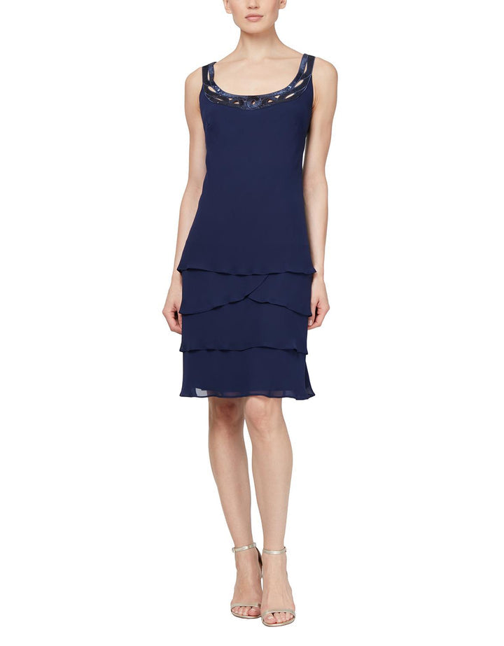 SL Fashions 410692 Short Mother of the Bride Dress