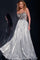Prom Dresses Long Formal A Line Metallic Prom Dress Silver