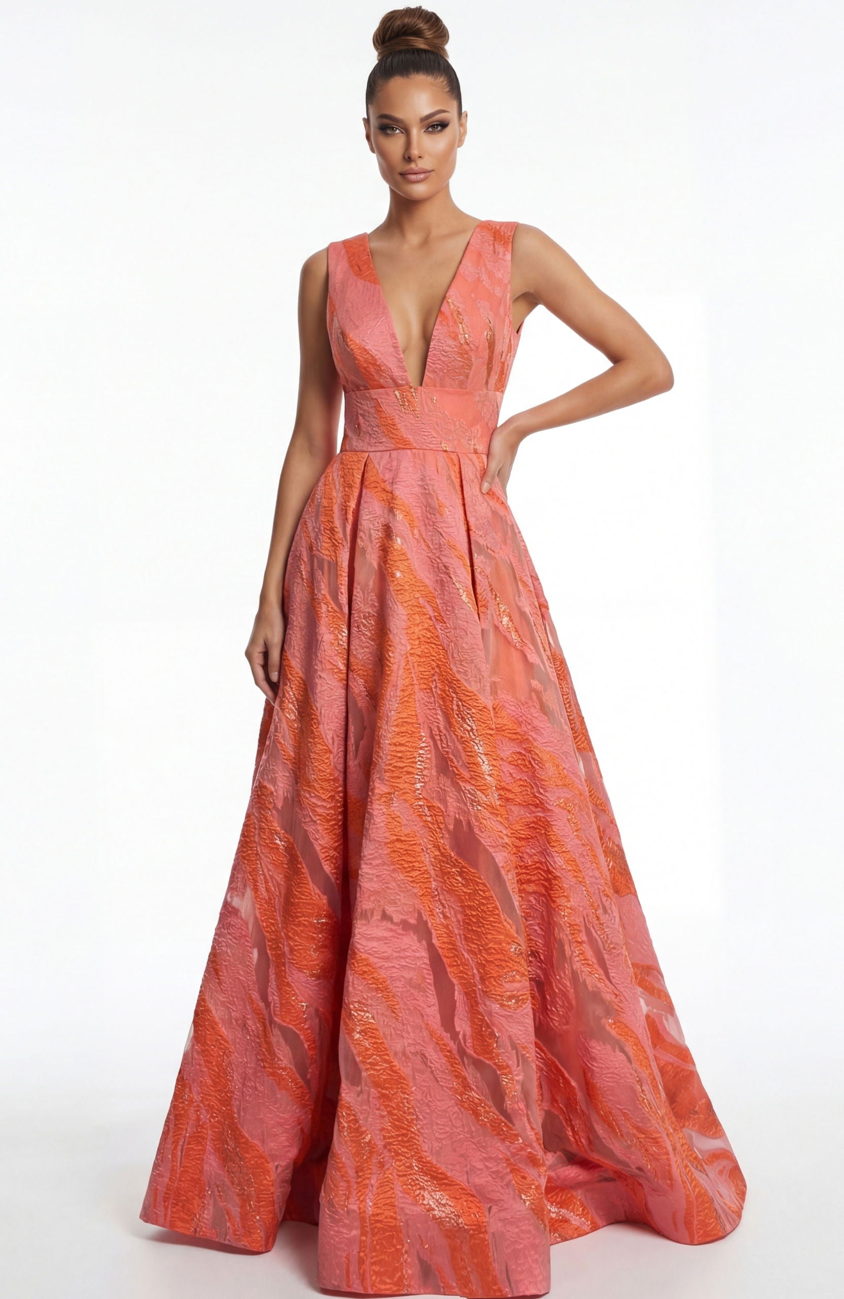 Prom Dresses A Line Formal Long Evening Prom Dress Jovani 41136 Coral