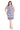 Plus Size Dresses Short Plus Size Cocktail Printed Dress Blue/Multi