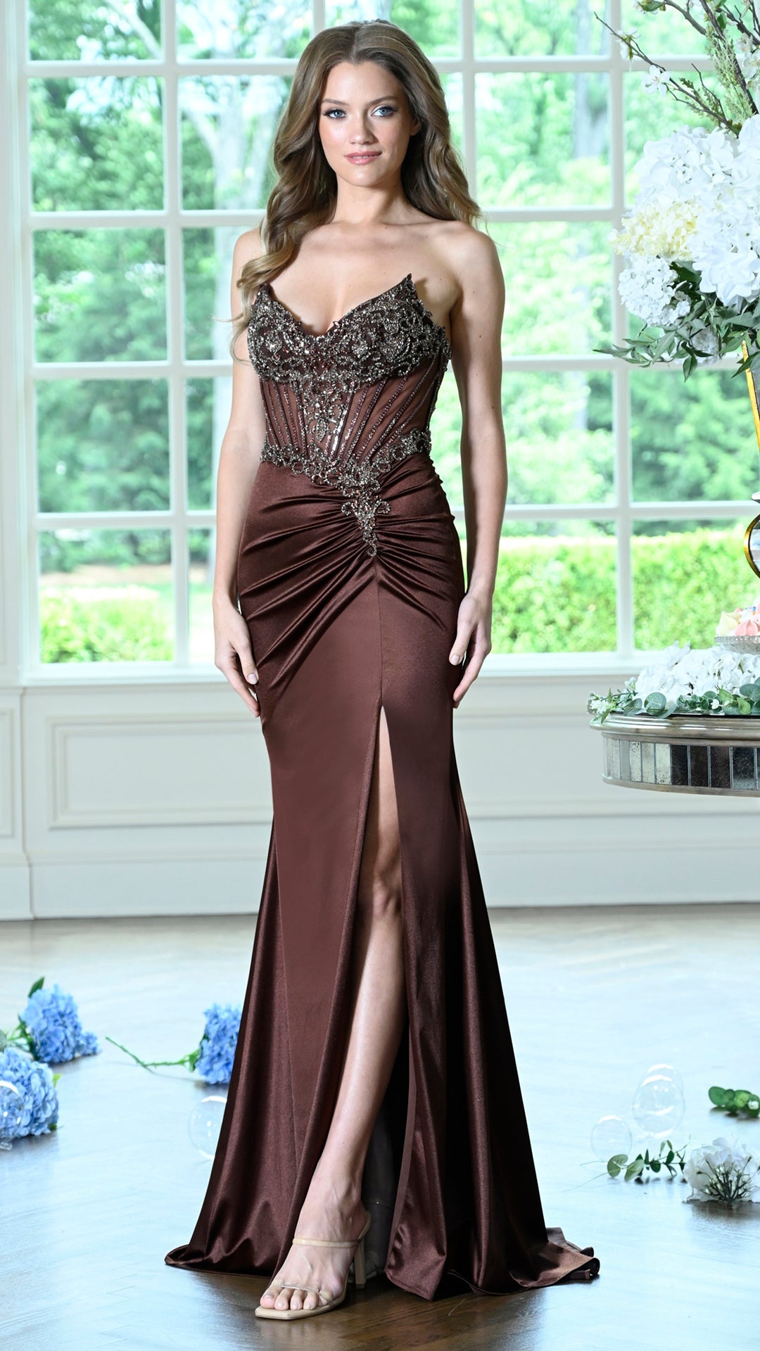 Sweetheart Floor-Length Satin Occasion Mermaid/Trumpet Colors 4135