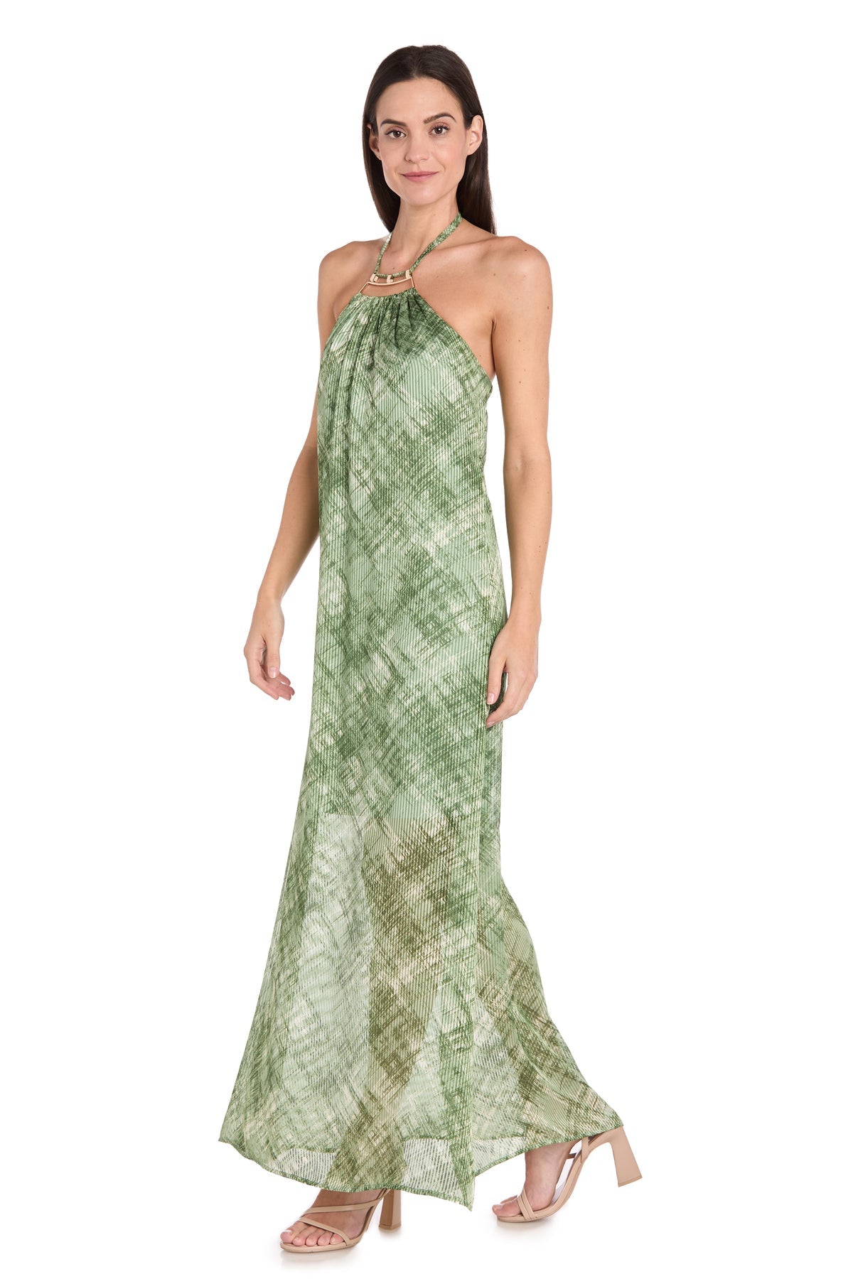 Formal Dresses Long Maxi Formal Print Dress Olive