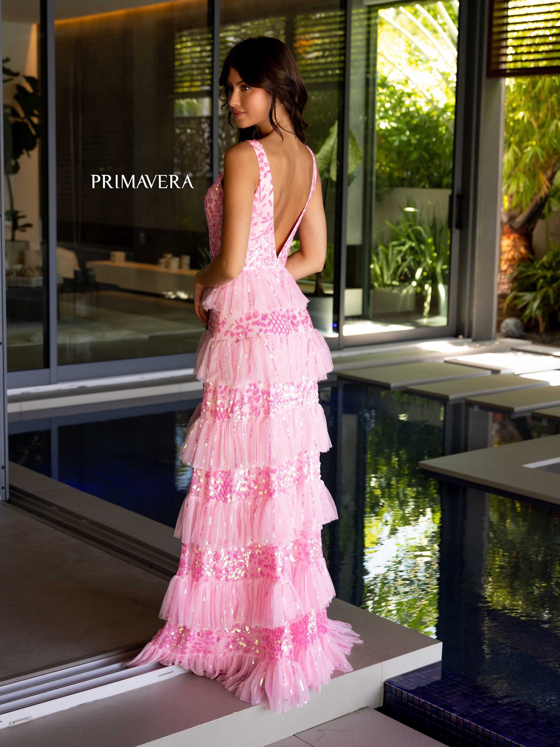Primavera Couture 4142 Long A Line Formal Prom Dress