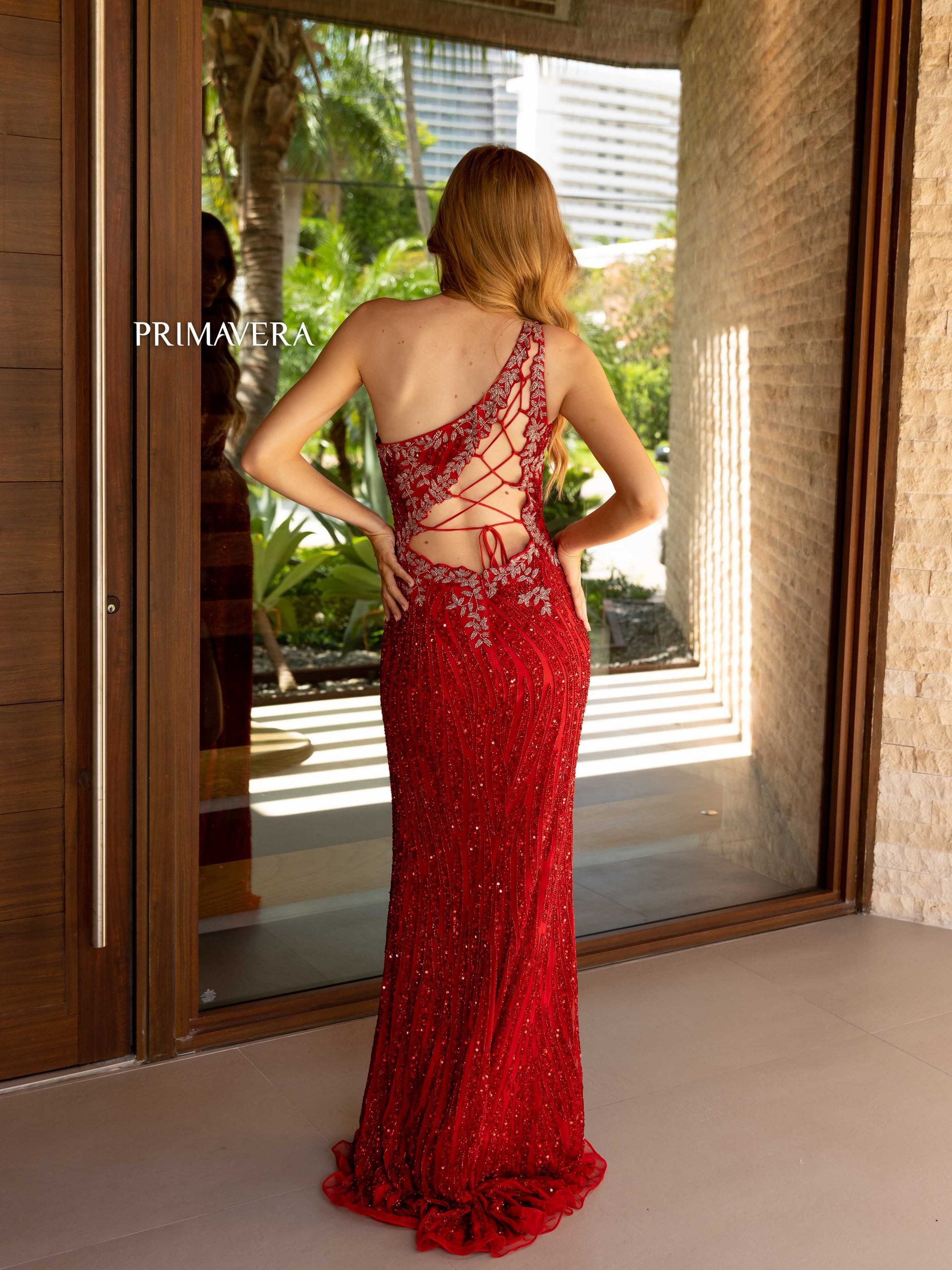 Primavera Couture 4144 Long Formal Fitted Prom Dress