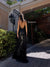 Prom Dresses Long Formal Cut Glass Prom Dress Black