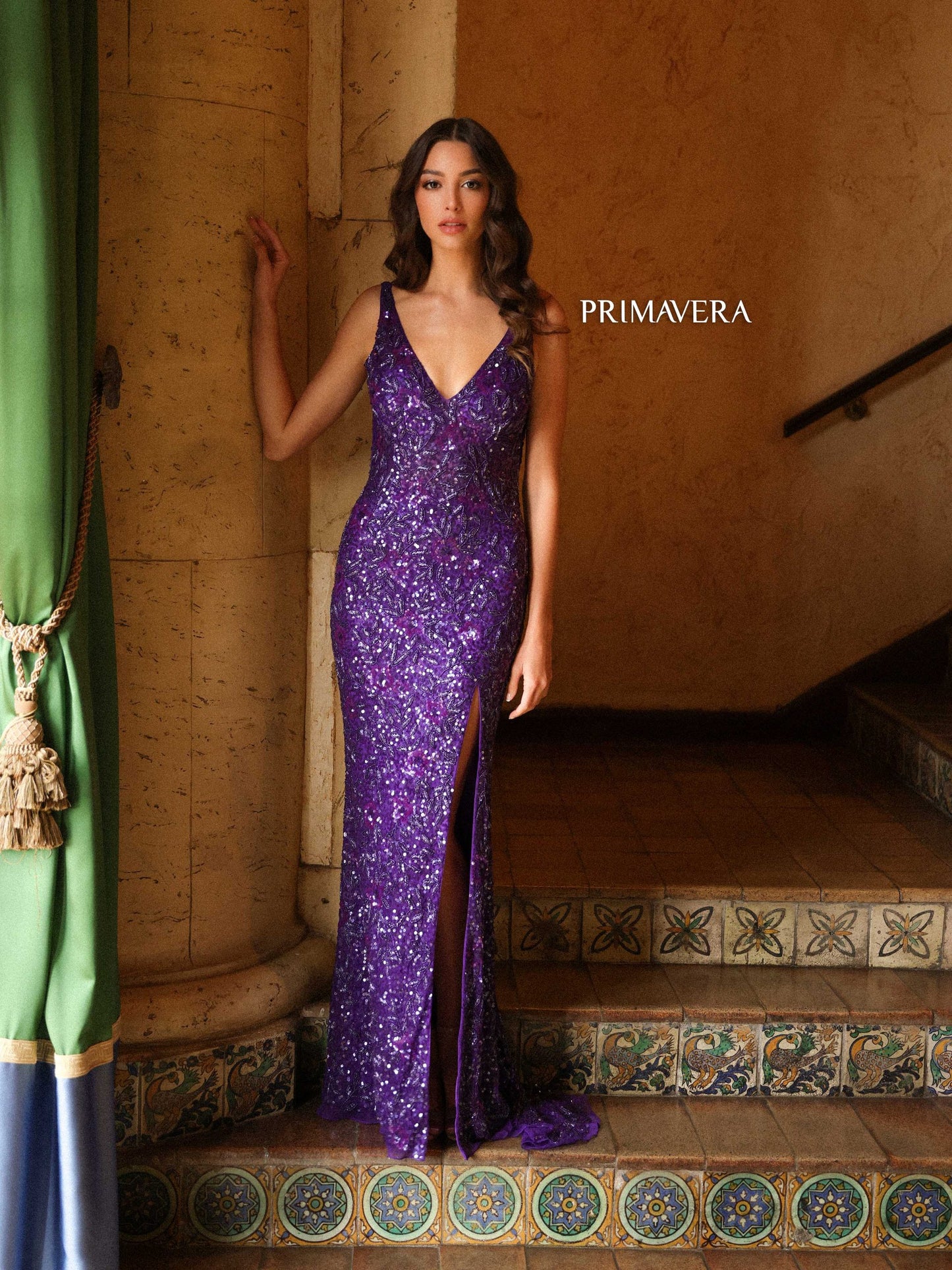Prom Dresses Formal Prom Long Sequin Dress Purple
