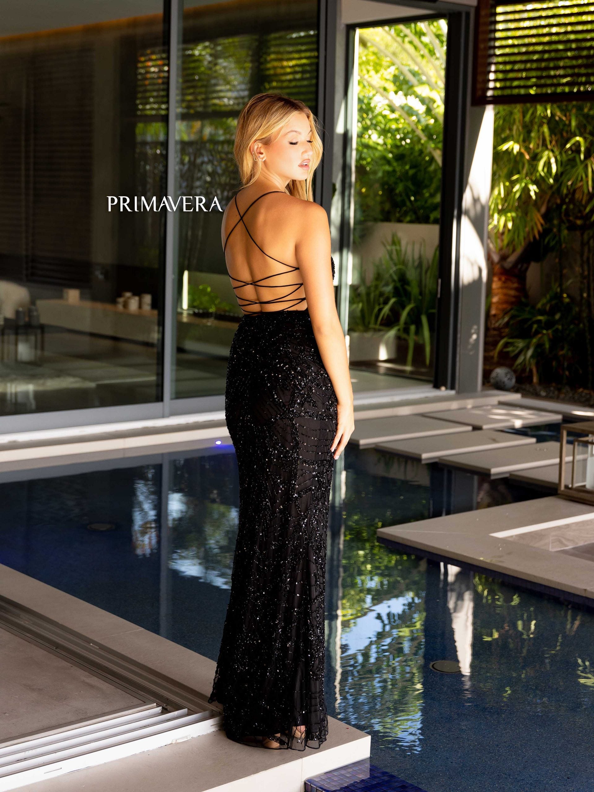 Primavera Couture 4162 Beaded Prom Formal Long Dress
