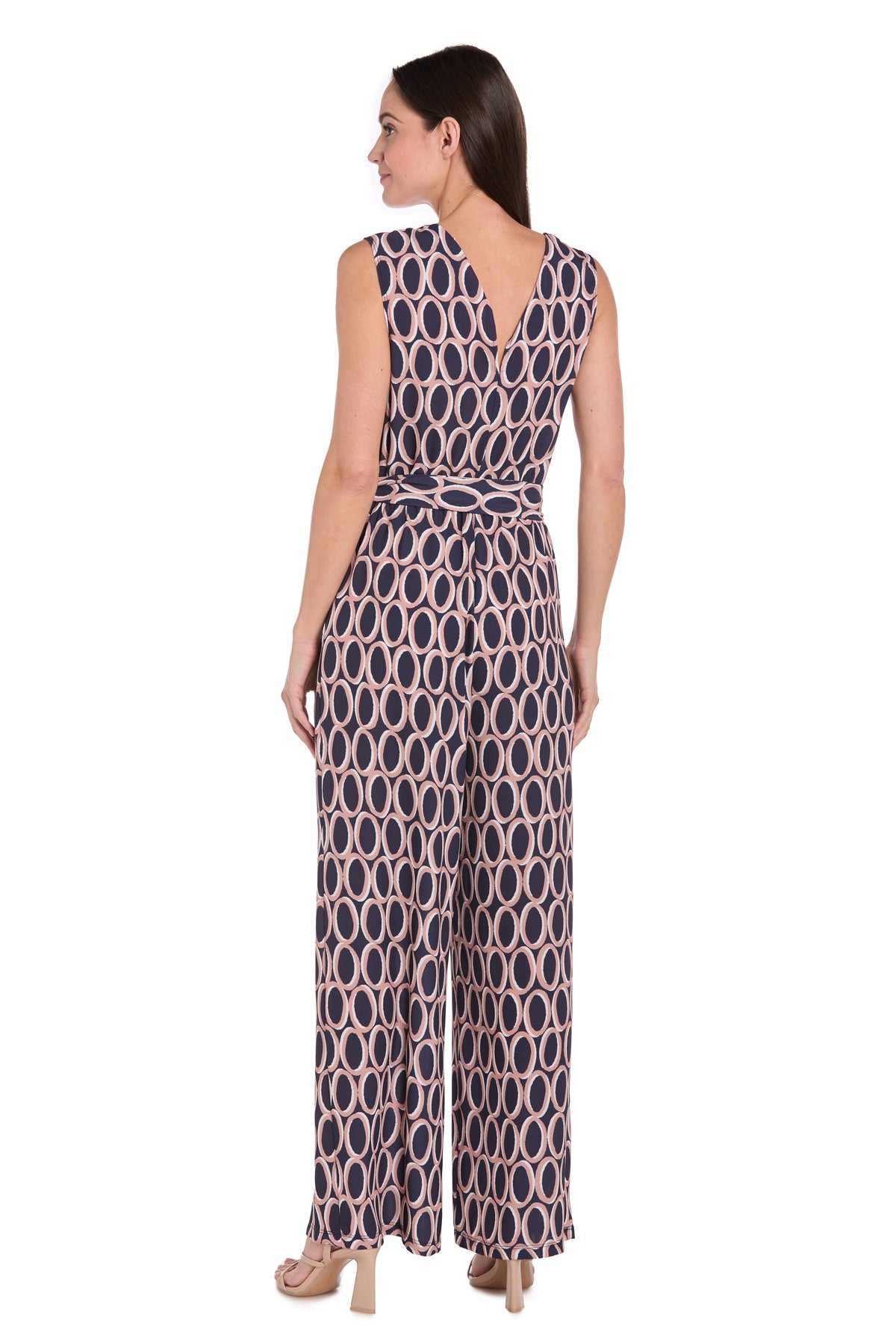 R&M Richards 4169 Long Formal Printed Jumpsuit