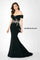 Formal Dresses Long Formal Floral Lace Applique Evening Mermaid Dress Black
