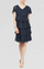 Cocktail Dresses Short Petite Mother of the Bride Metallic Dress Navy Gold