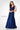 Formal Dresses Long Formal Metallic Lace Applique Evening Gown Navy Blue