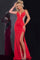 Prom Dresses Beaded Long Formal Fitted Evening Prom Dress Red