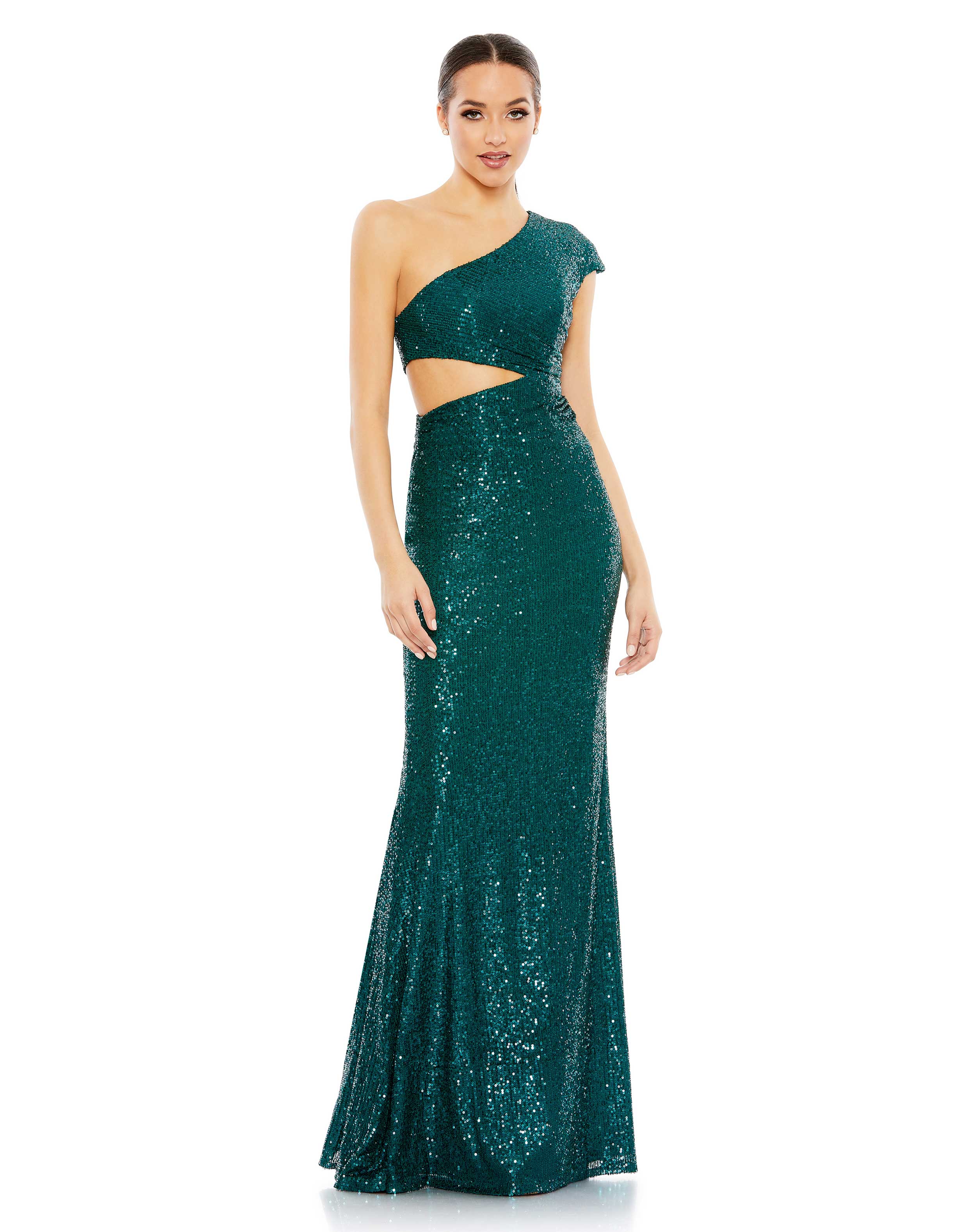 Long One Shoulder Prom Formal Dress One Shoulder & Formal Style Mac Duggal 42022
