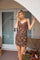 Cocktail Dresses Short Floral Beaded Cocktail Dress Olive Multi