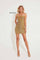 Cocktail Dresses Fitted Short Cocktail Dress Gold