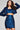 Cocktail Dresses Short Printed Metallic Two Piece Mini Cocktail Dress Navy