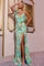 Prom Dresses Long Fitted Floral Sequin Formal Prom Dress Multi