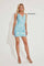 Cocktail Dresses Short Cocktail Sequin Pattern Dress Crystal Blue