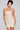 Cocktail Dresses Fitted Short Beaded Sequin Mini Cocktail Dress Nude