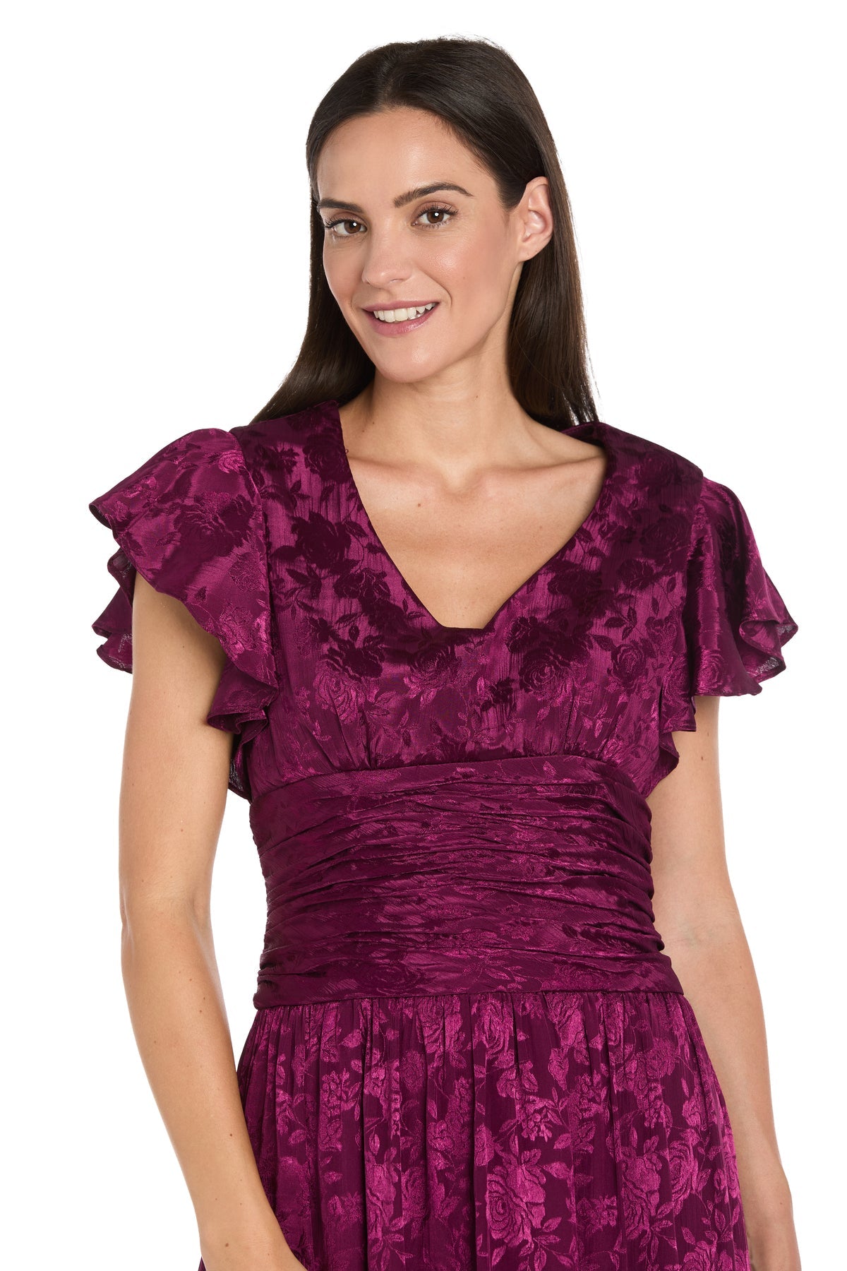 Cocktail Dresses Midi A Line Short Cocktail Dress R&M Richards 4222 Sangria