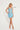 Cocktail Dresses Sequin Slit Cocktail Short Dress Crystal Blue