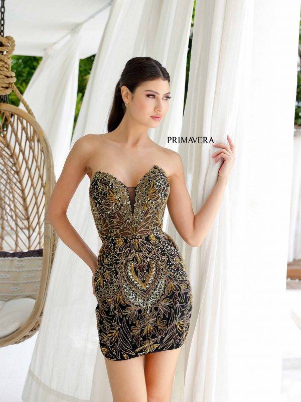 Cocktail Dresses Short Cocktail Sexy Dress Black Gold