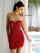 Cocktail Dresses Beaded Short Cocktail Dress Red