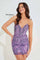 Cocktail Dresses Short Beaded Homecoming Dress Lavender