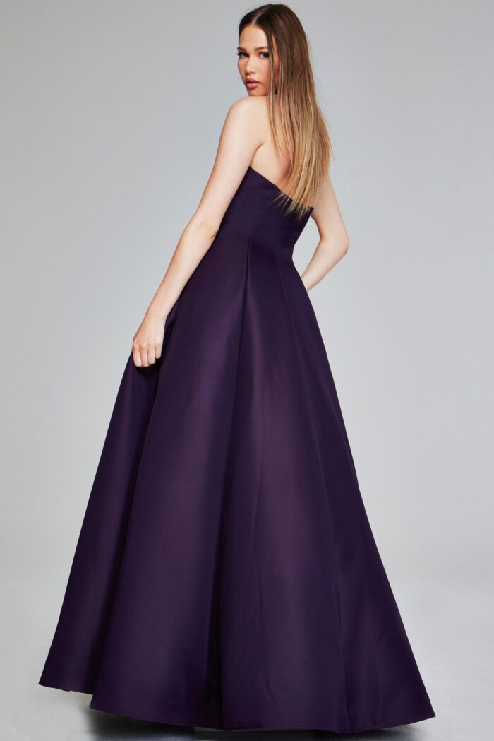 Prom Dresses A Line Long Ball Gown Fevening Formal Prom Dress Eggplant