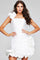 Cocktail Dresses Homecoming Short A Line Mini Cocktail Dress Off White