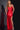 Prom Dresses Pleated Long Formal Fitted Evening Prom Dress Red