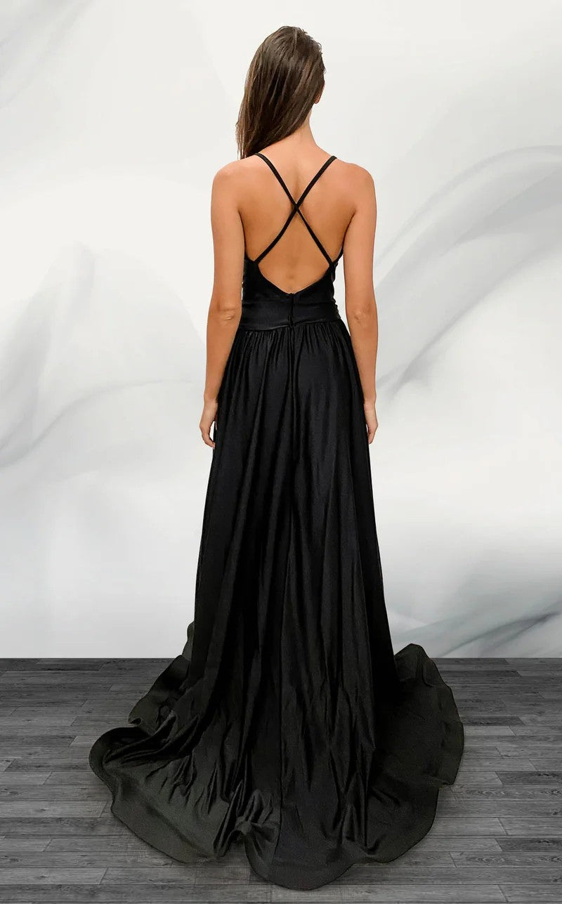 Jessica Angel 423 Long Formal Detachable Overskirt Jumpsuit