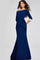 Formal Dresses Beaded Mermaid Long Formal Evening Dress Navy