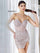 Cocktail Dresses Short Homecoming Sequin Corset Dress Nude