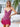 Cocktail Dresses Short Homecoming Fitted Ruffles Dress Fuchsia