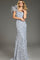 Prom Dresses Long Sequined Formal Fitted Feather Prom Dress Light Blue